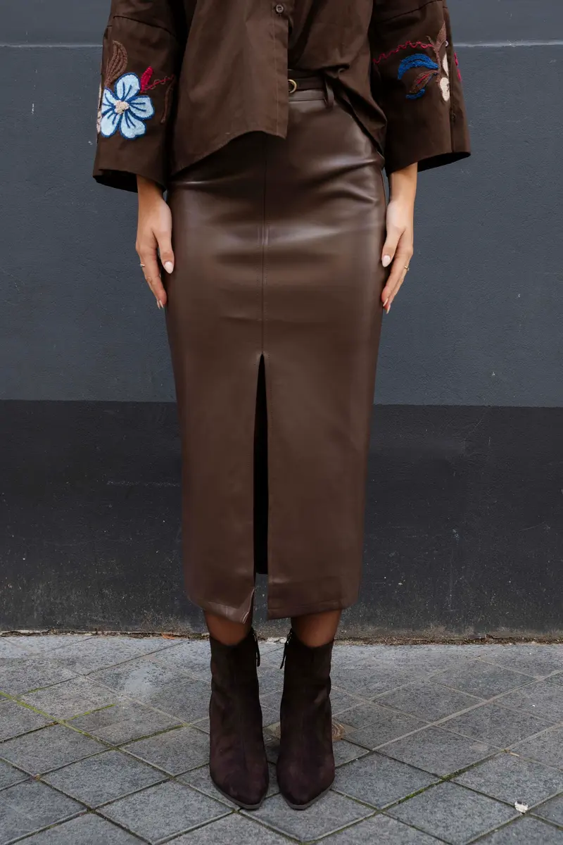 Naia Leather Rok 2 kleuren