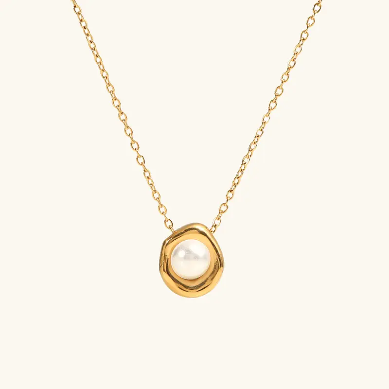 Nancy Pärlhalsband i Guld