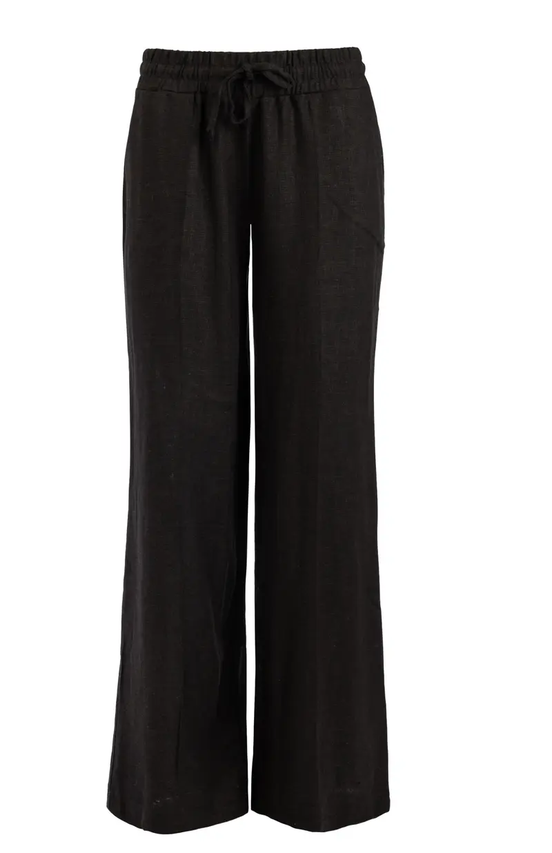 Nazil Linnen/Viscose Woven | Black