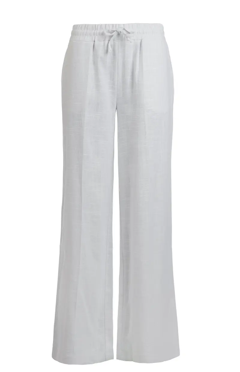 Nazil Linnen/Viscose Woven | White