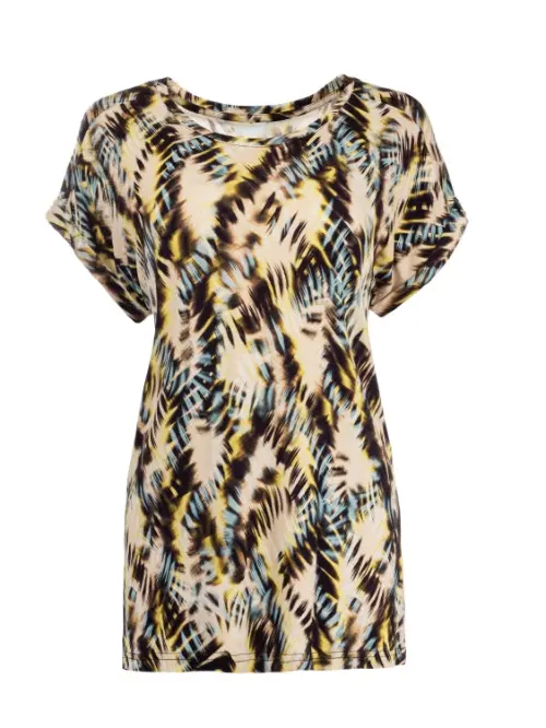 NED top brisia plain-ze blauw