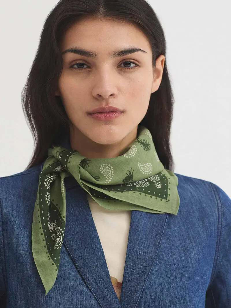 Nice Things - Pine paisley print - bandana red