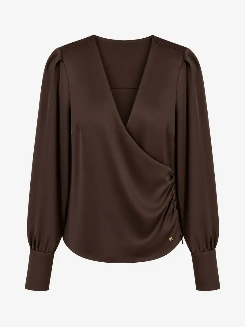 Nikkie - Aivy blouse Chocolate Chip