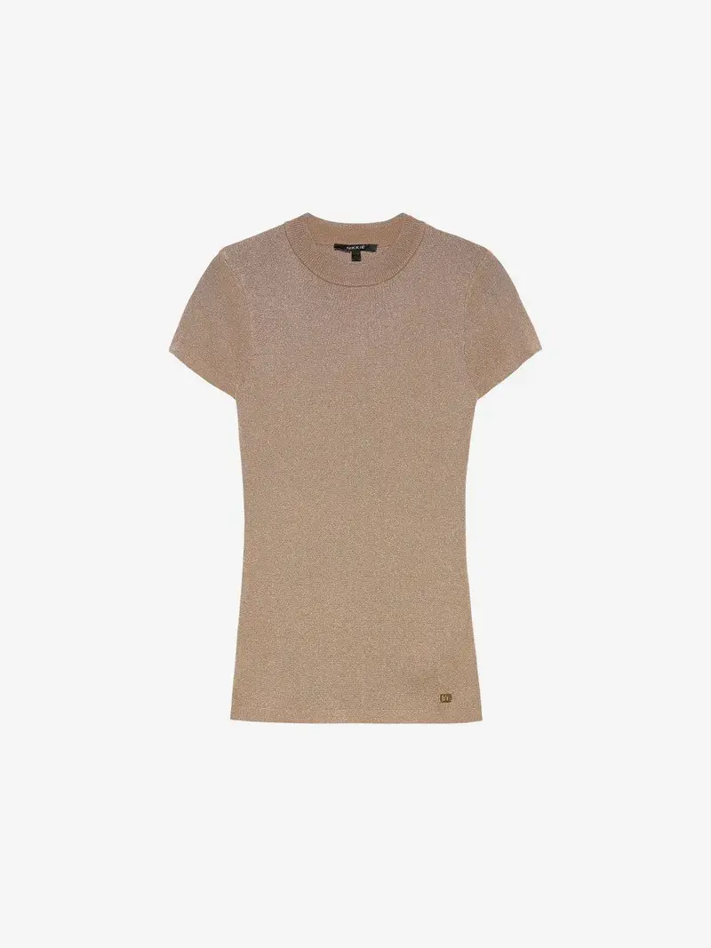 Nikkie - Jofli Lurex top Walnut
