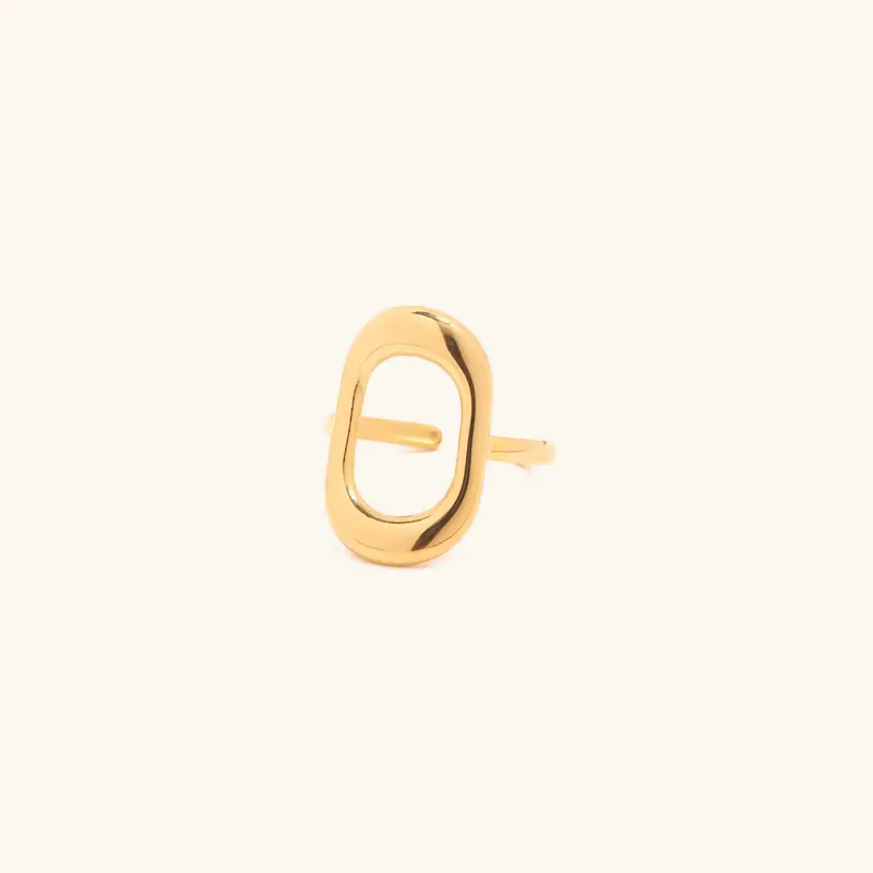 Noelle Oregelbunden Ring i Guld