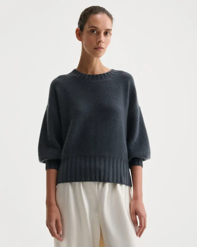 Nonchi | The Alva Cashmere Sweater Dusk Grey