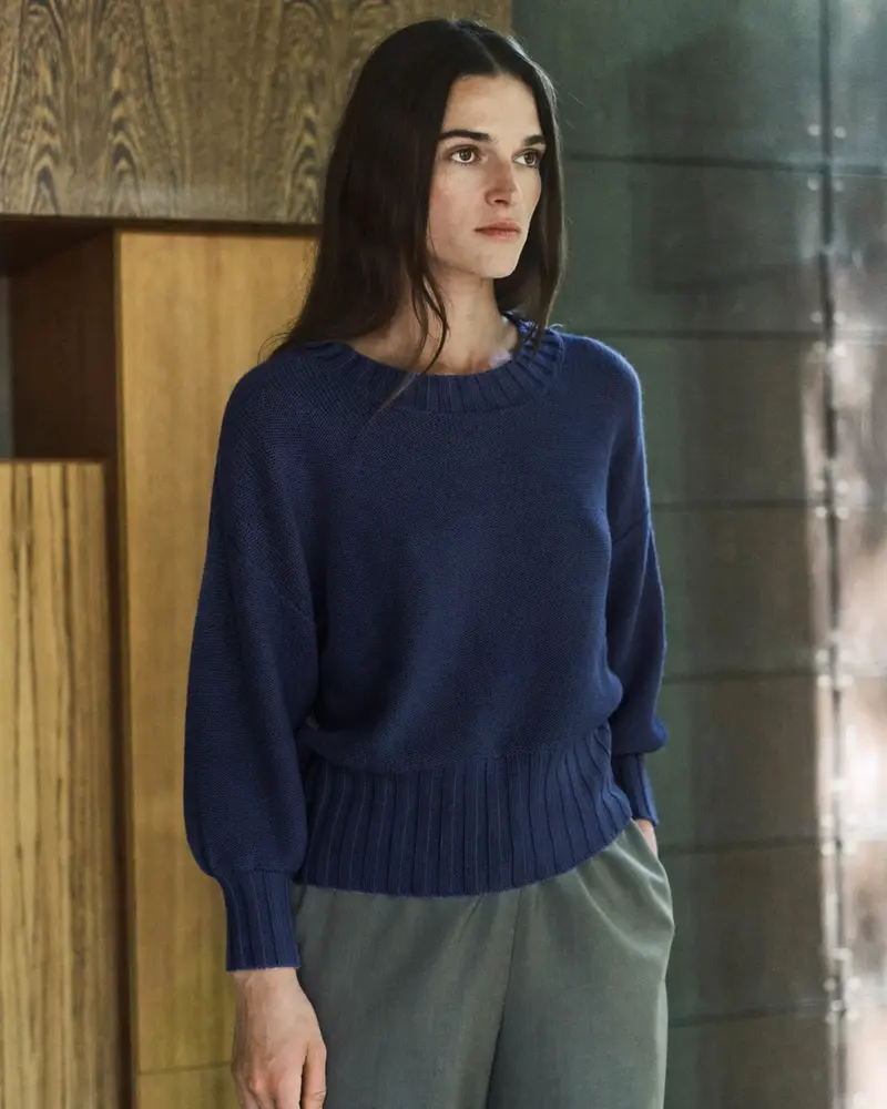 Nonchi | The Alva Cashmere Sweater Navy