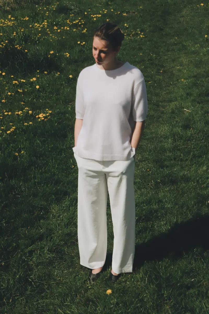 Nonchi | The Étoile Sweater Pure White