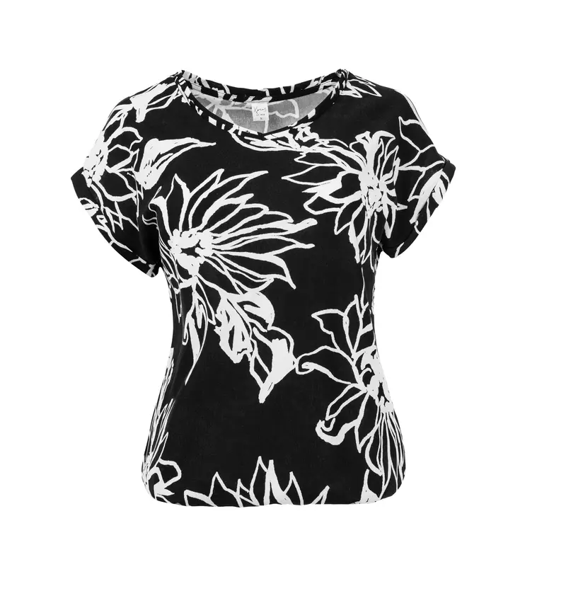 Nox-SPW SS Black Two Tone Flower Woven | Black
