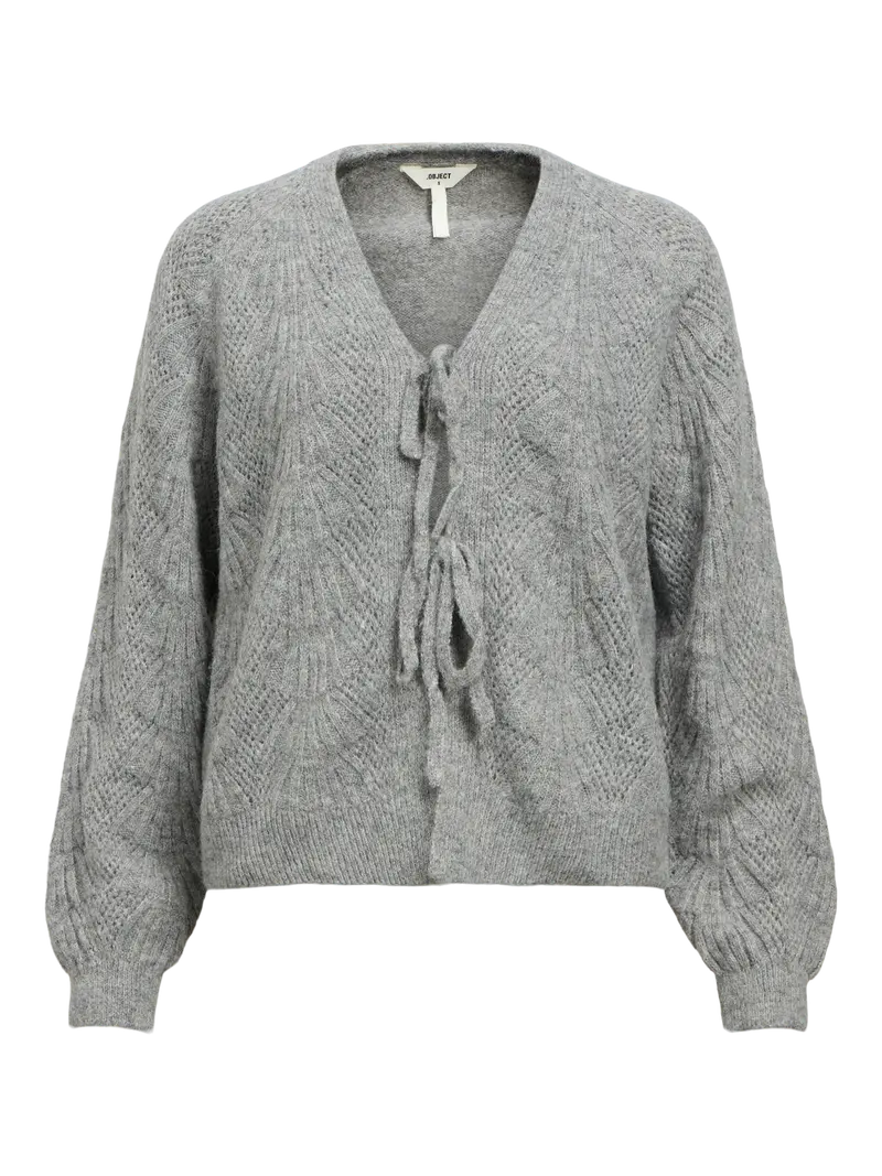 OBJFLORA RE L/S KNIT CARDIGAN NOOS