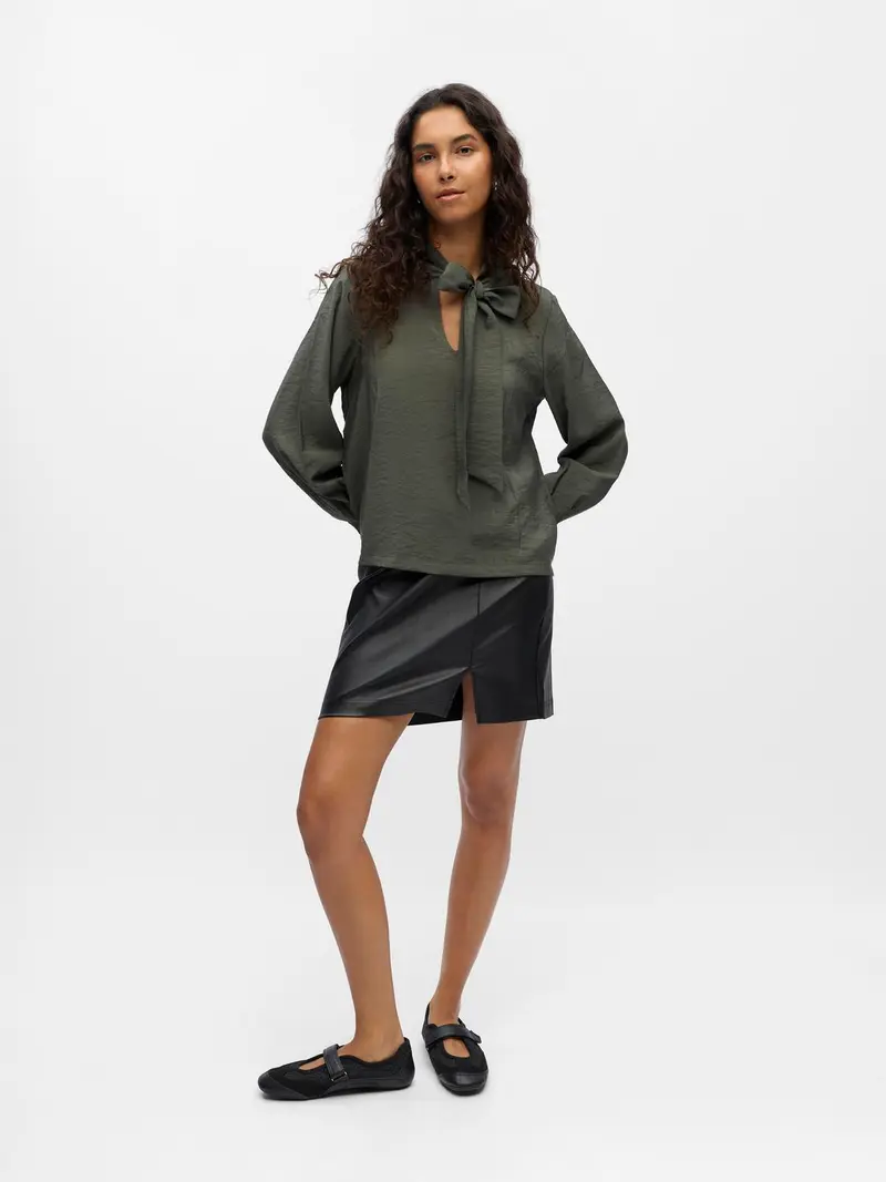 OBJJACIRA L/S RE BOW SHIRT