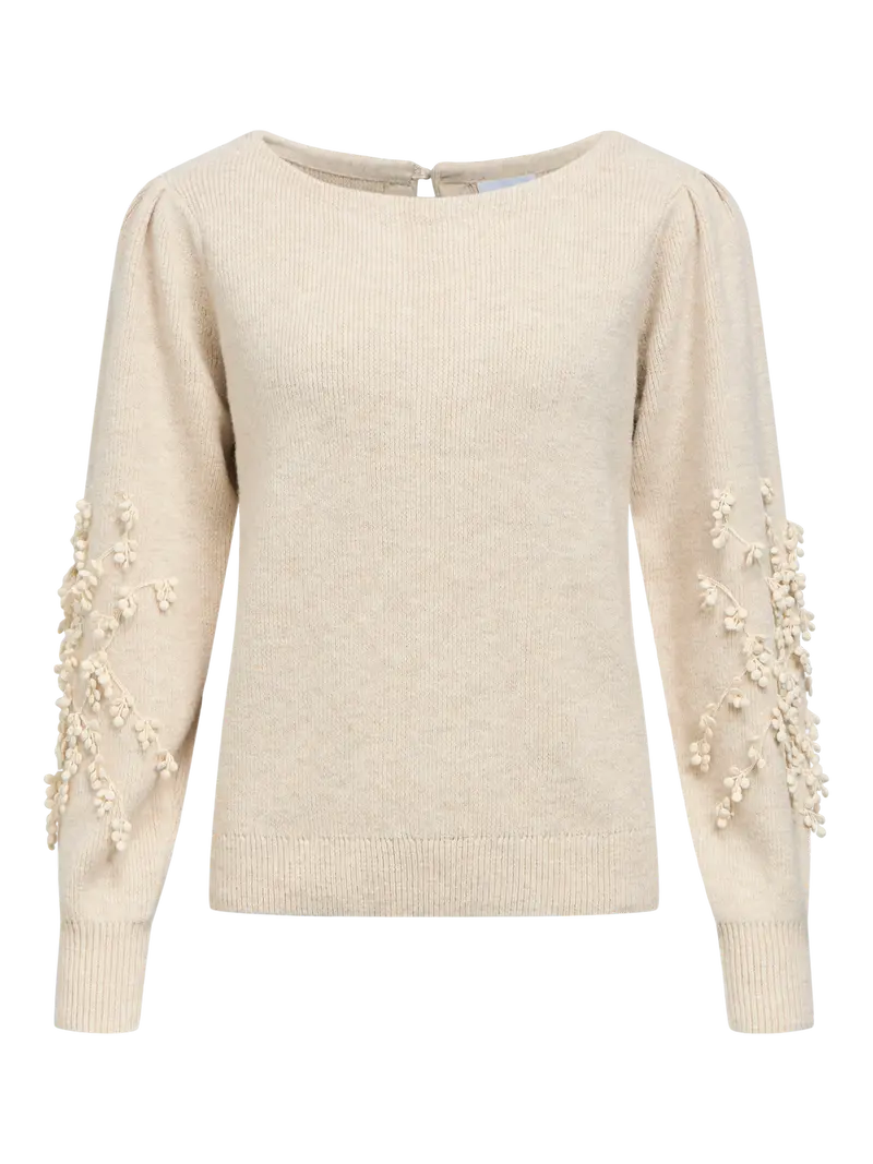 OBJJUCCA L/S RE KNIT PULLOVER 146