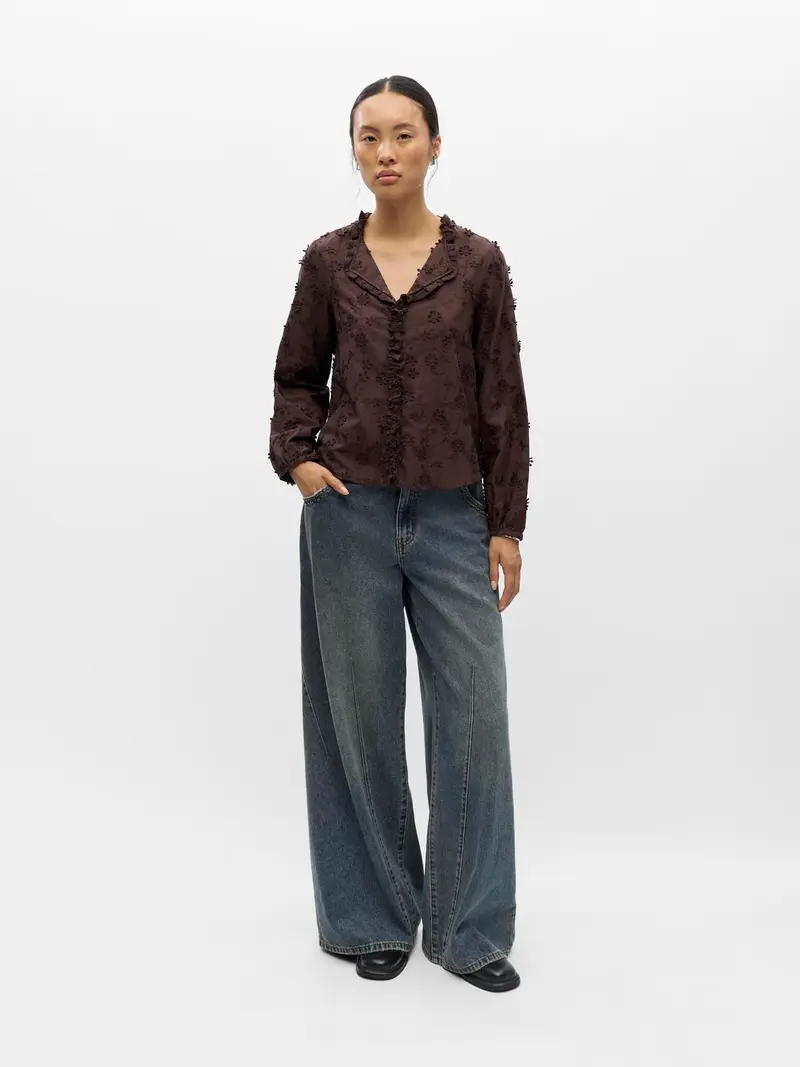 OBJKARLI L/S RE SHIRT