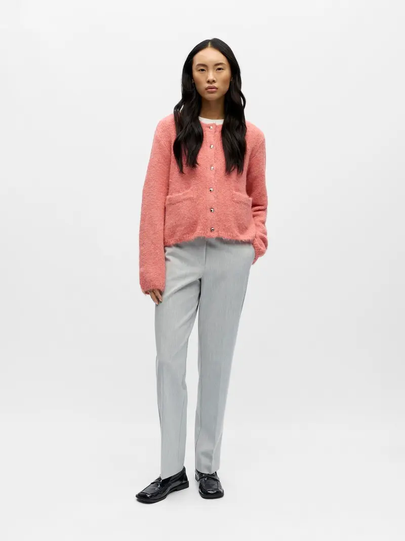 OBJSAGGIA RE L/S KNIT CARDIGAN