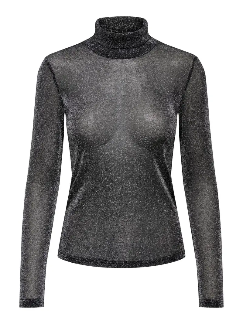 ONLAMERA GLITTER L/S ROLLNECK