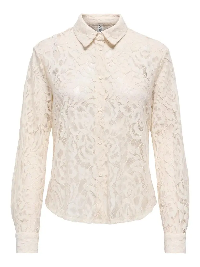 ONLBIRUN L/S LACE SHIRT WVN