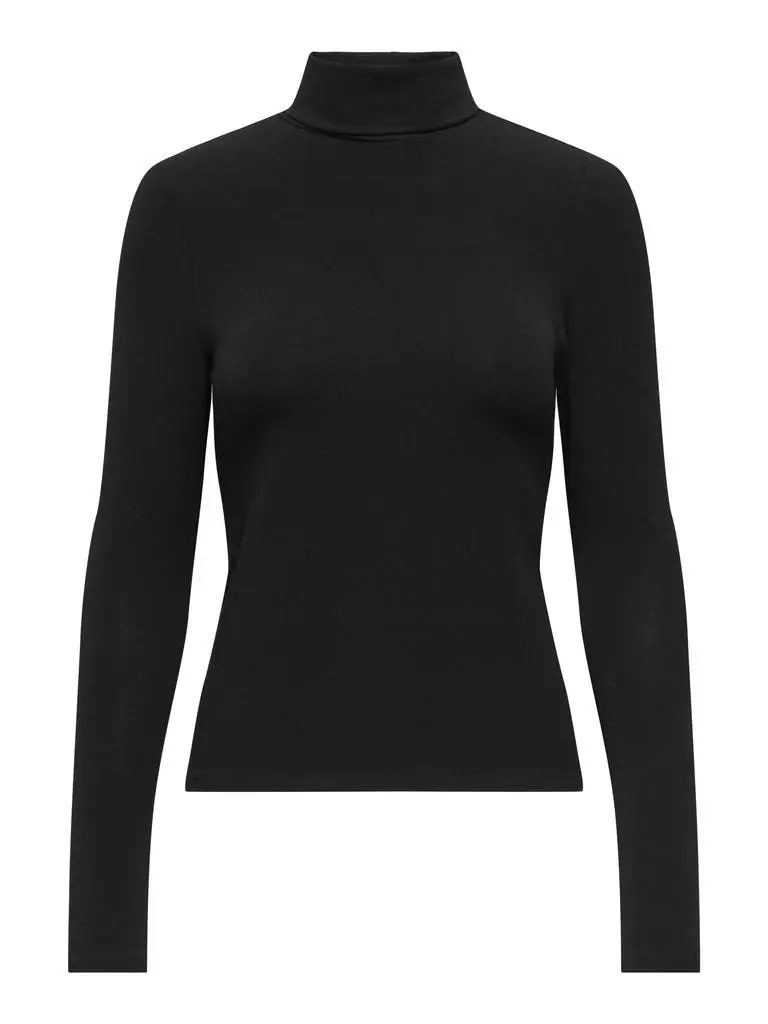 ONLGLAMOUR L/S ROLL-NECK TOP