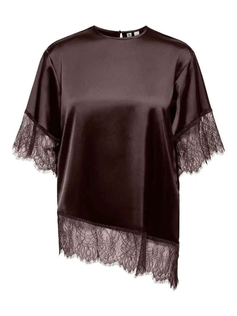 ONLINDONA 2/4 SATIN LACE TOP