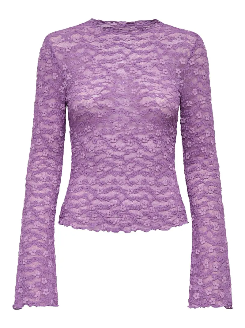 ONLLOLLIE L/S LACE TOP CS JRS