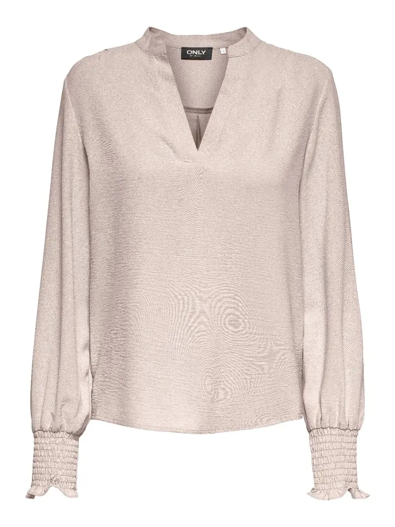 ONLMETTE V-NECK LS SMOCK TOP