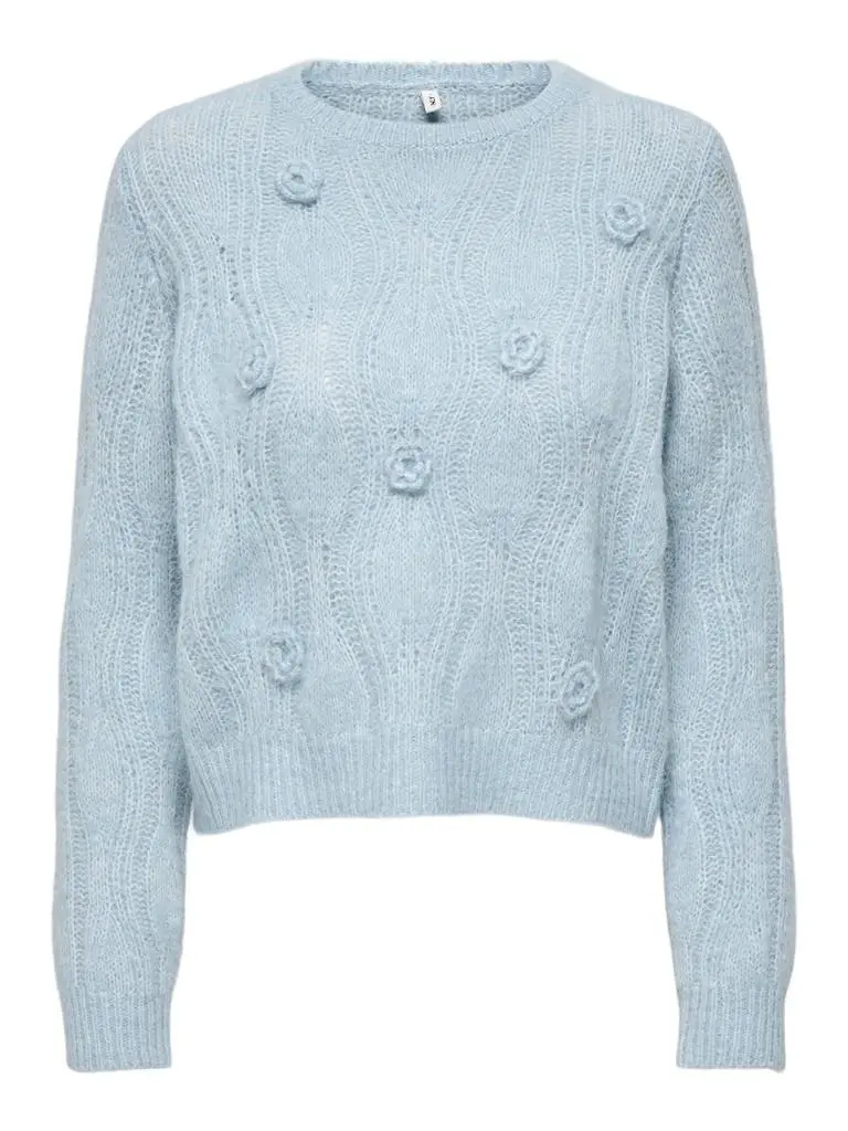 ONLMONIQUE LS O-NECK FLOWER C