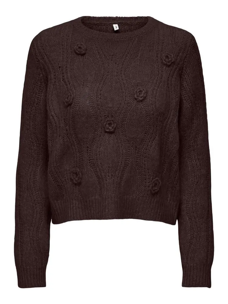 ONLMONIQUE LS O-NECK FLOWER C