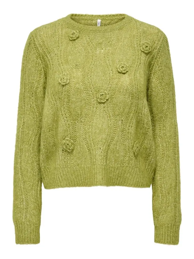ONLMONIQUE LS O-NECK FLOWER C