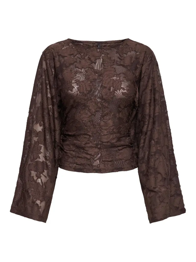 ONLNADIA L/S RUCHING TOP JRS