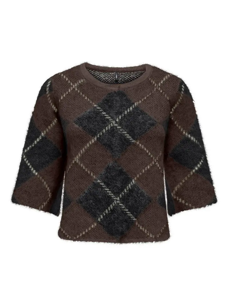 ONLNOEME SS PATTERN O-NECK KN