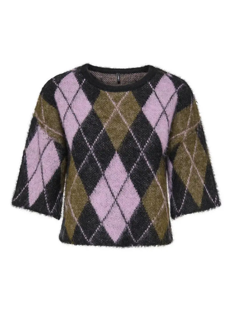 ONLNOEME SS PATTERN O-NECK KN