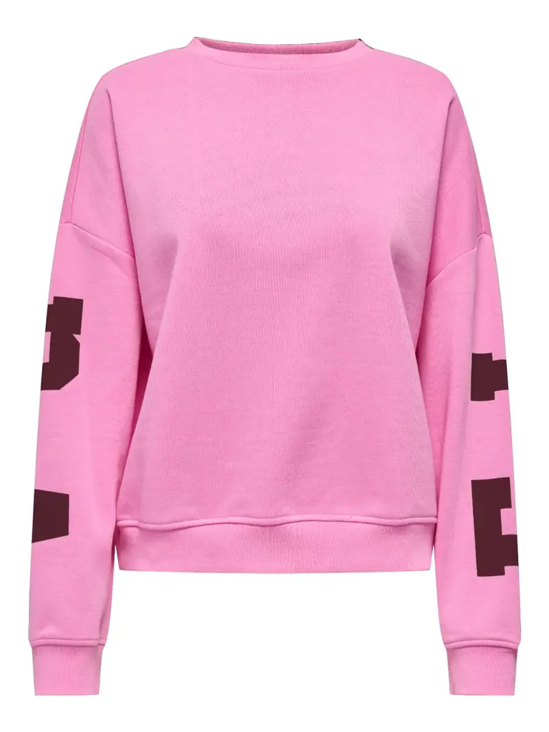ONLSWEAT L/S BACK/SLEEVE PRIN