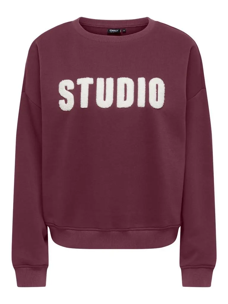 ONLSWEAT LIFE L/S CREW O.SIZE