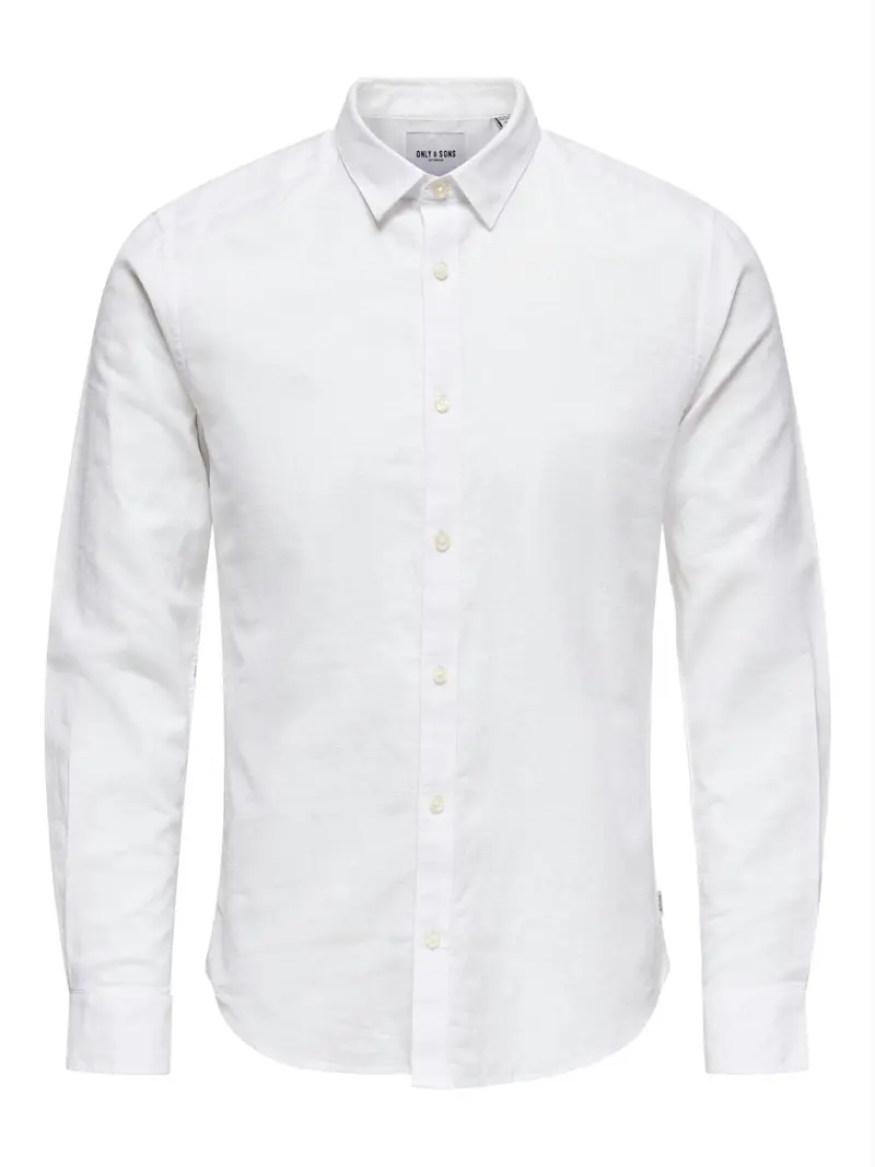 ONSCAIDEN LS SOLID LINEN SHIR
