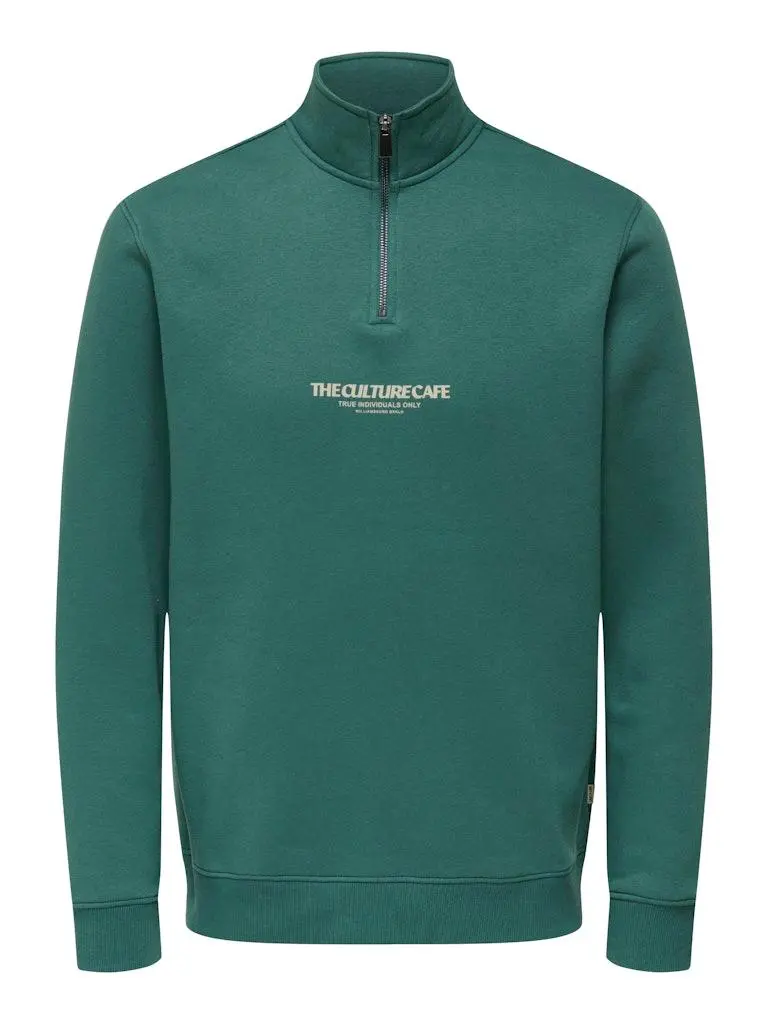 ONSCERES PRINTET REG HALF ZIP