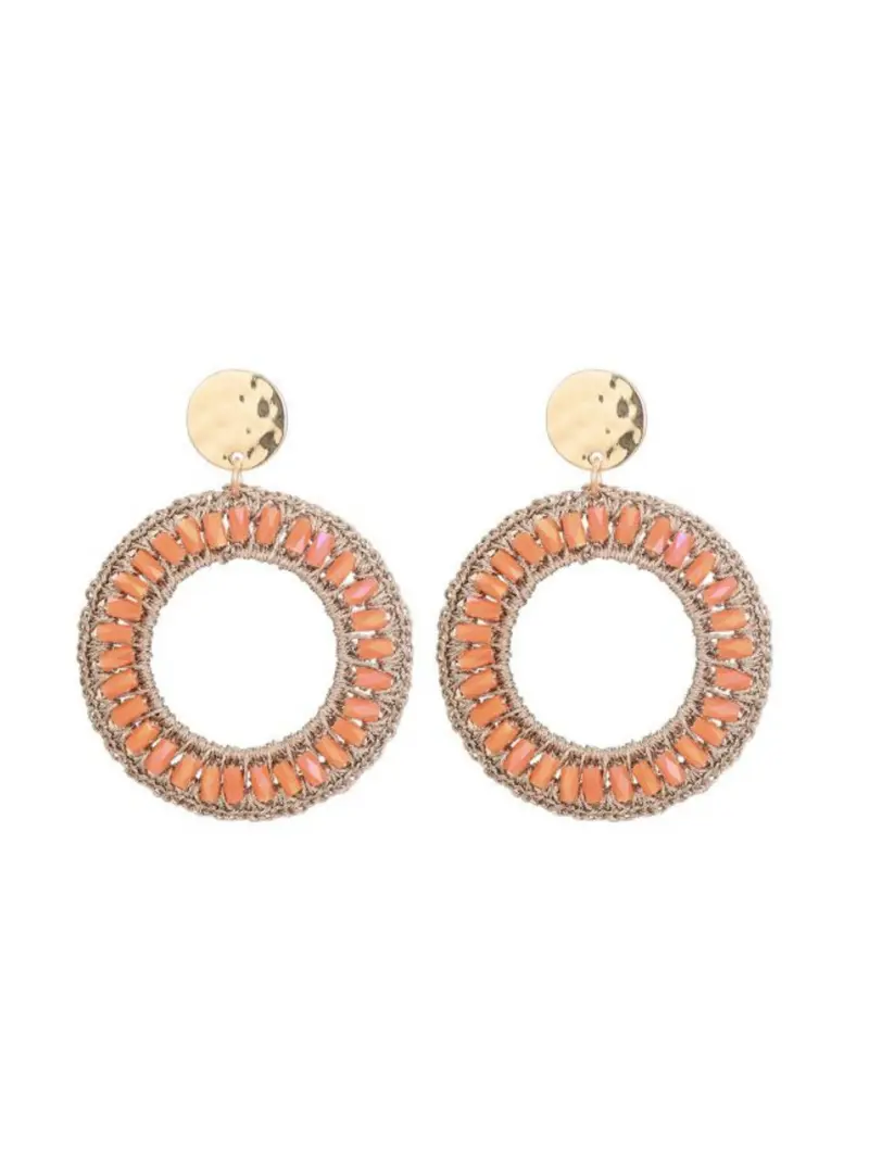 Oorbellen - Orange Sparkle