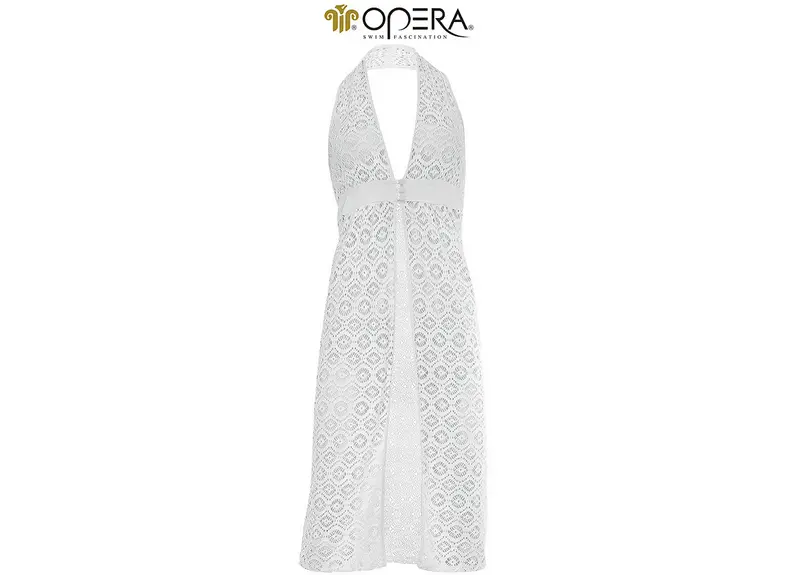 Opera Strandjurk overslag gehaakt - 63613 - wit