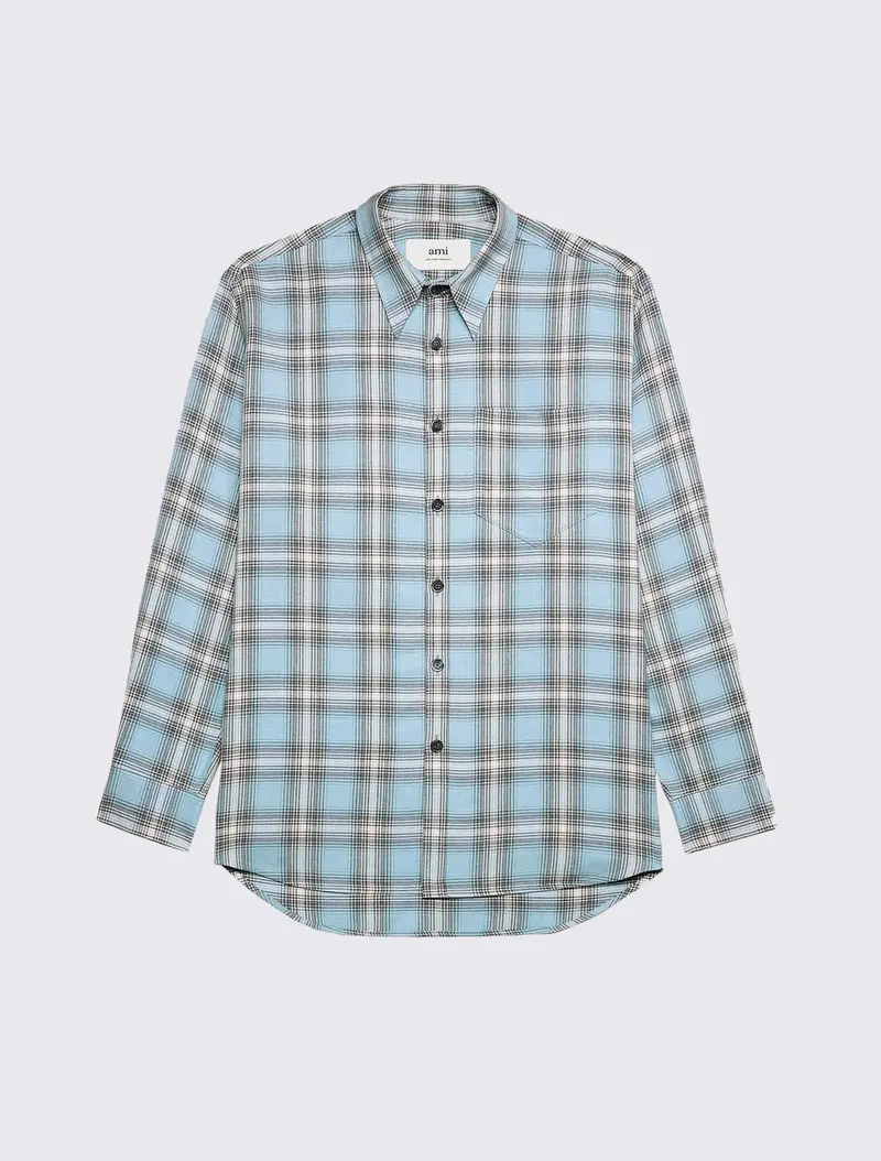 Oversize Overshirt with Patch Pocket