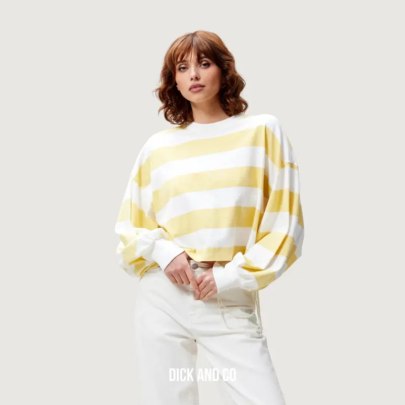 Oversized gestreepte long sleeve