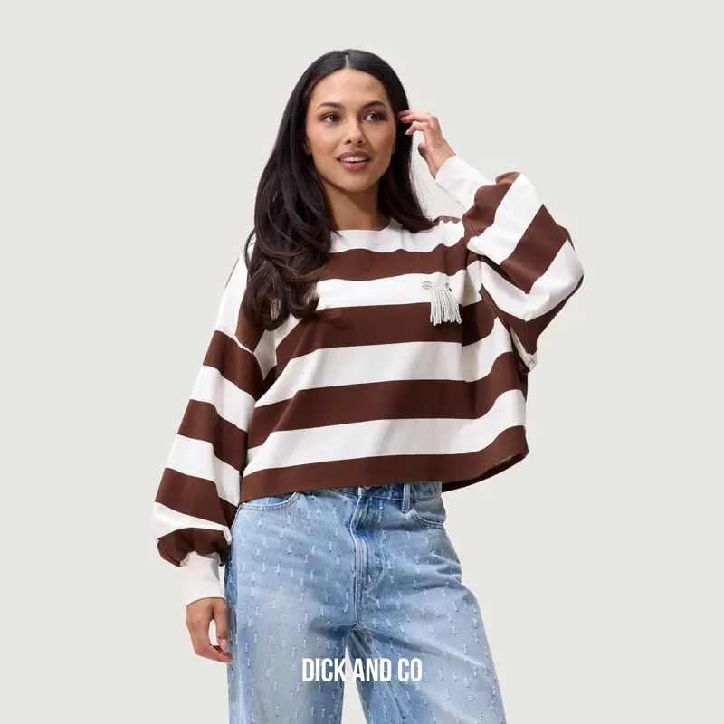 Oversized striped long sleeve