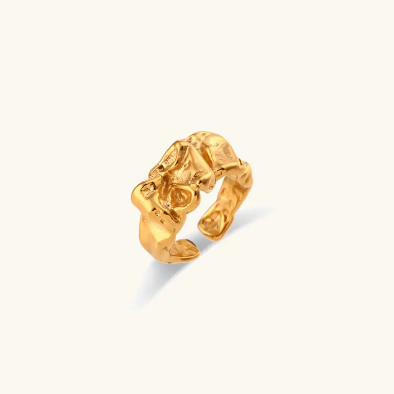 Paloma Skulpterad Ring i Guld