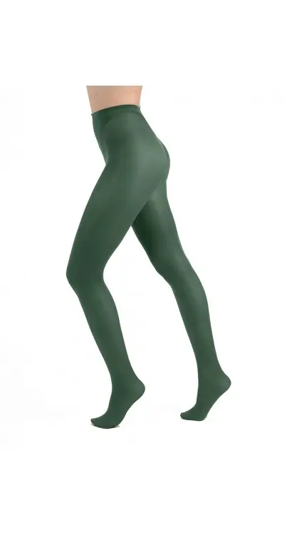 Pamela Mann 50 Denier Opaque Tights Leaf Green