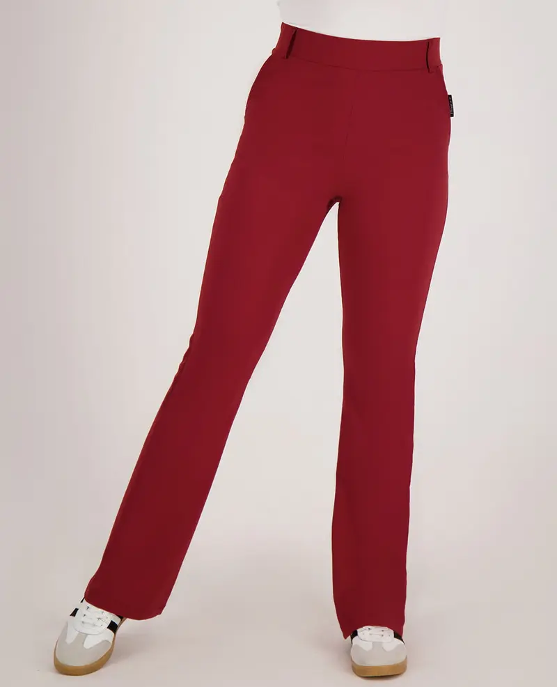 Pant Flare Travel | Ruby Red