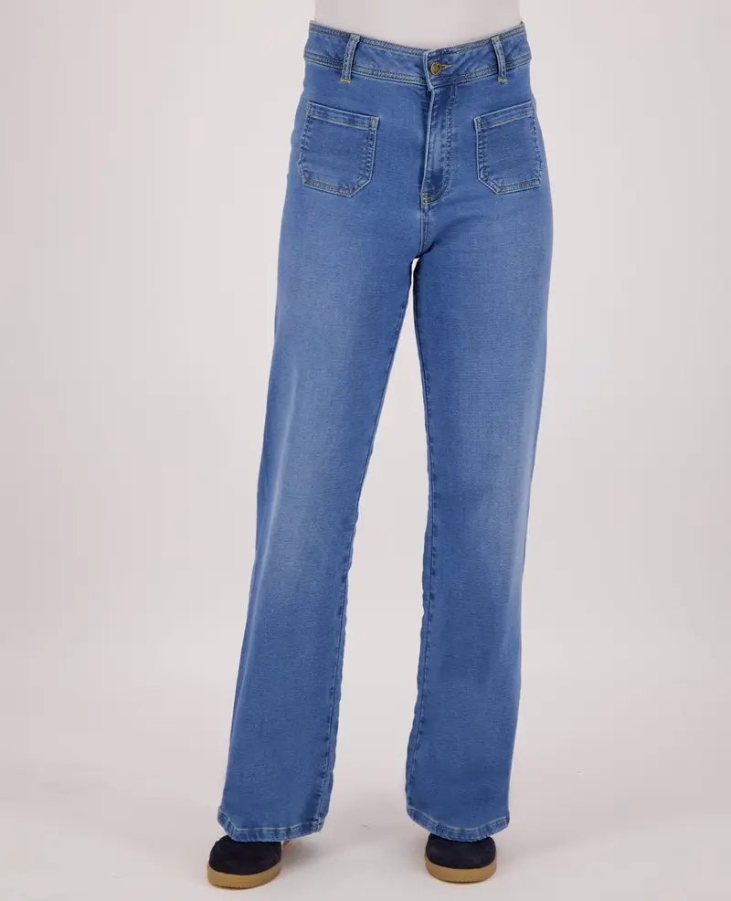 Pant Jogg Denim Straight | Light Denim