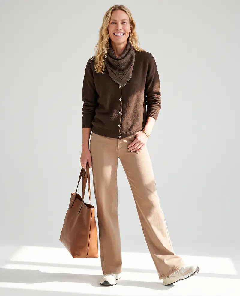 Pant Nina Stretch Denim | Dark Sand