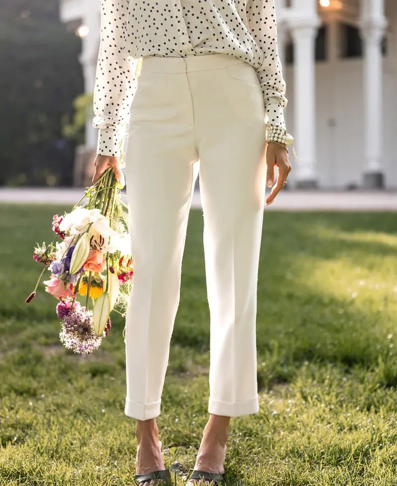 Pantalon 7/8 LE FAUBOURG Cream