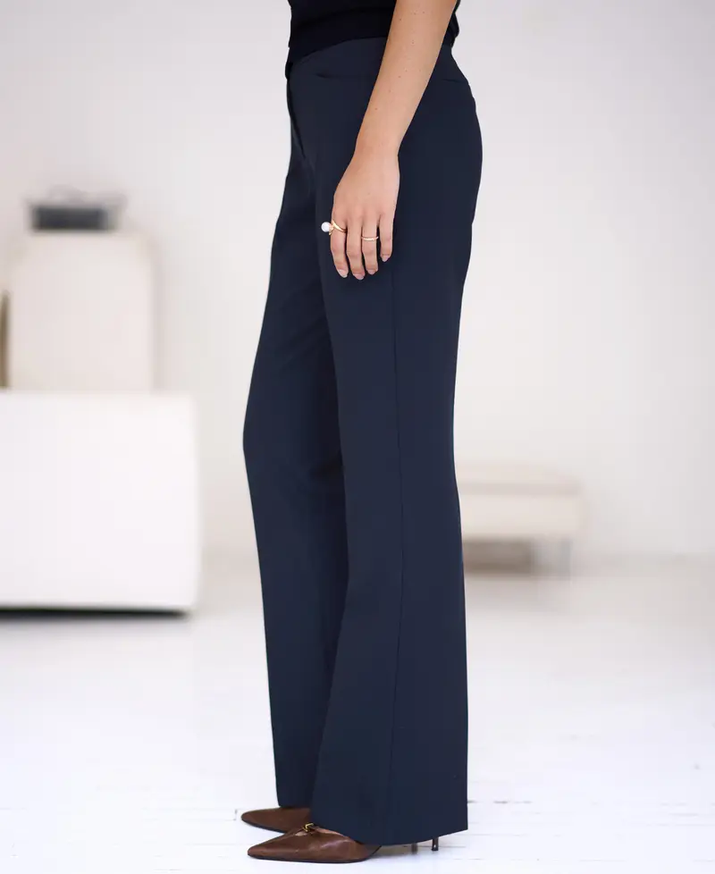 Pantalon Flared LE QUARTIER Donkerblauw