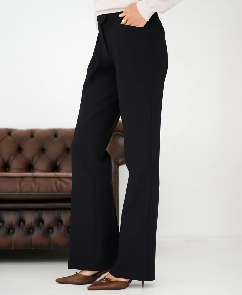Pantalon Flared LE QUARTIER Zwart