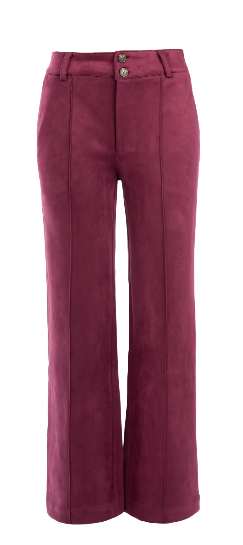 Pantalon Pilar 2B-RMJ Suedine | Cabernet Red