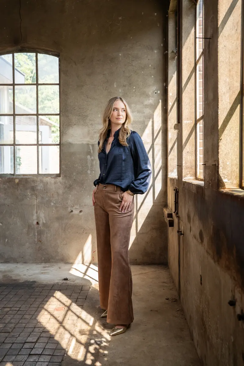Pantalon Sheffield Suedine | Brown