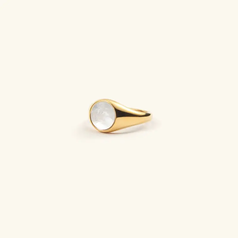 Pärlemorring i Guld